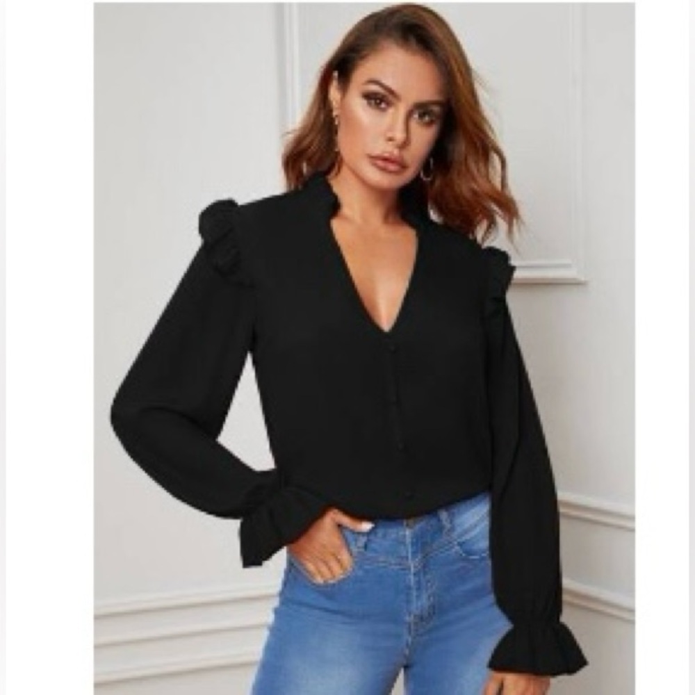 Blouse, black. NWOT